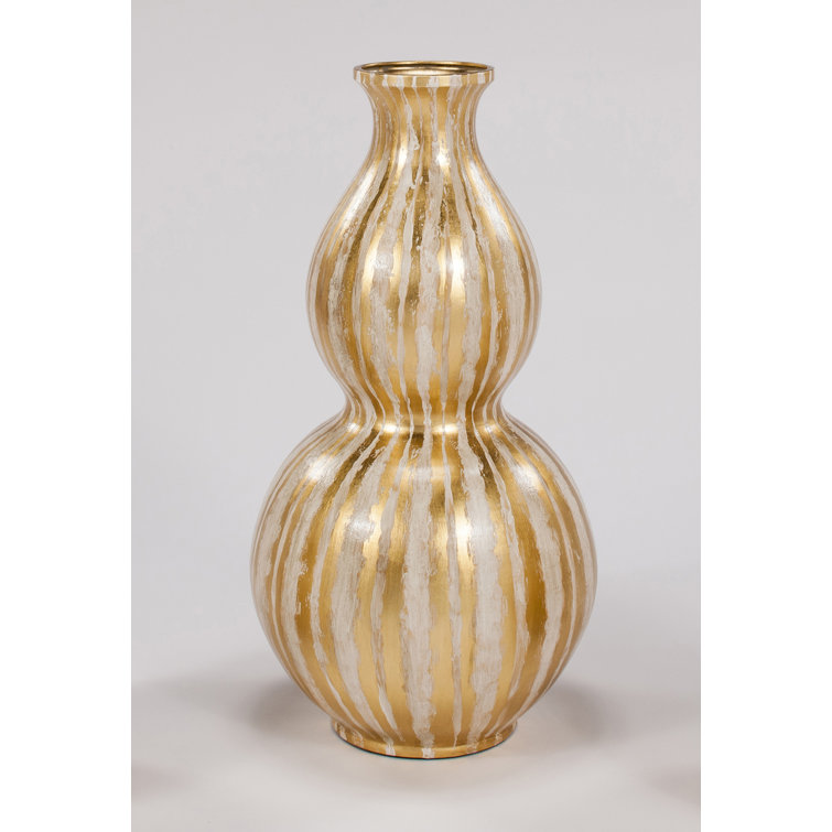 Artmax Gold 28'' Porcelain Floor Vase Wayfair